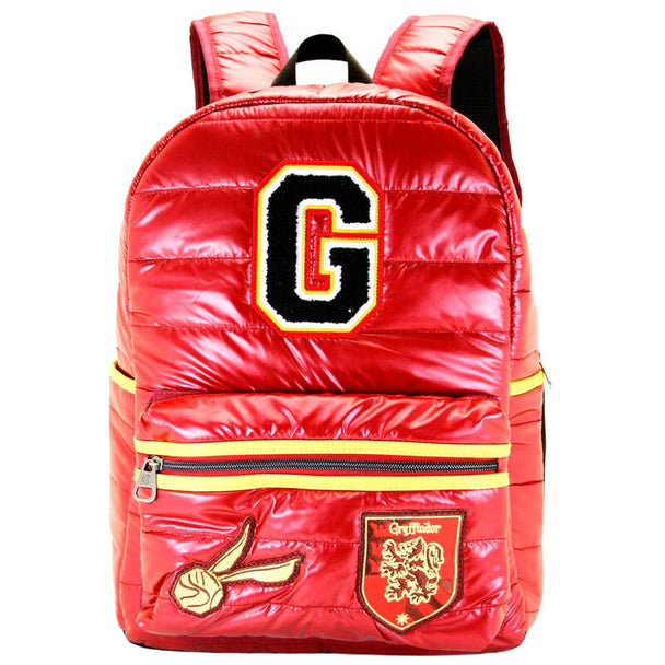 Sac à dos Harry Potter Gryffindor 41 cm vue de face avec logo emblématique rouge et or