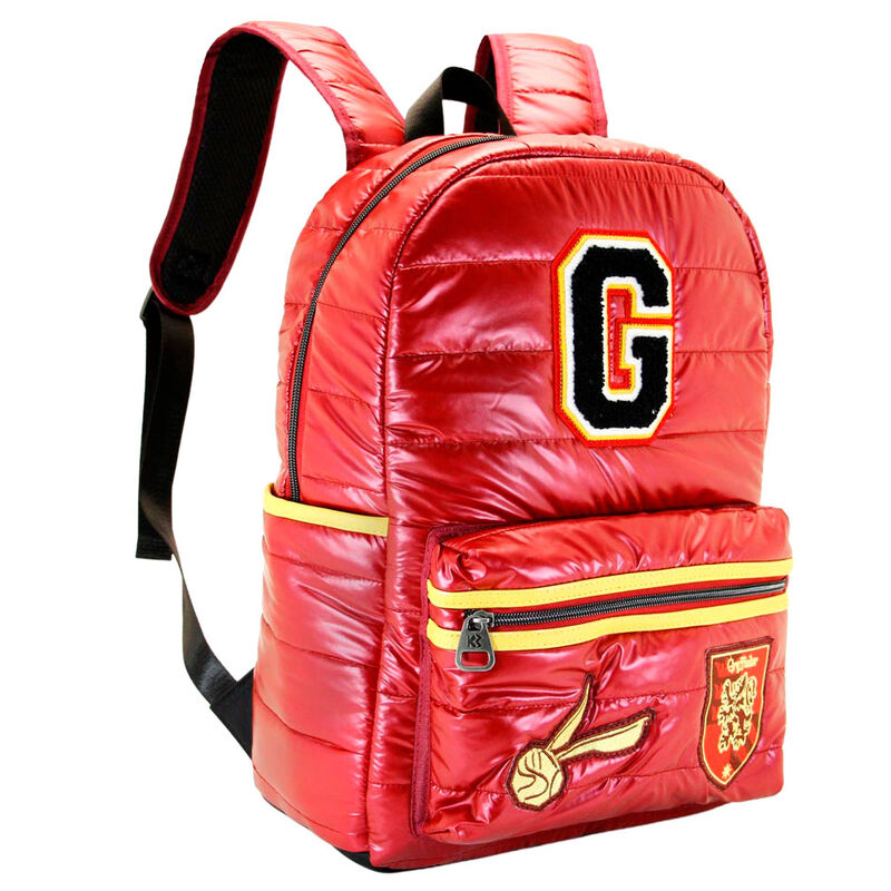 Détail des bretelles rembourrées et renforcées du sac à dos Gryffindor KARACTERMANIA