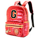 Poches latérales du sac à dos Harry Potter Gryffindor avec bouteille d'eau insérée