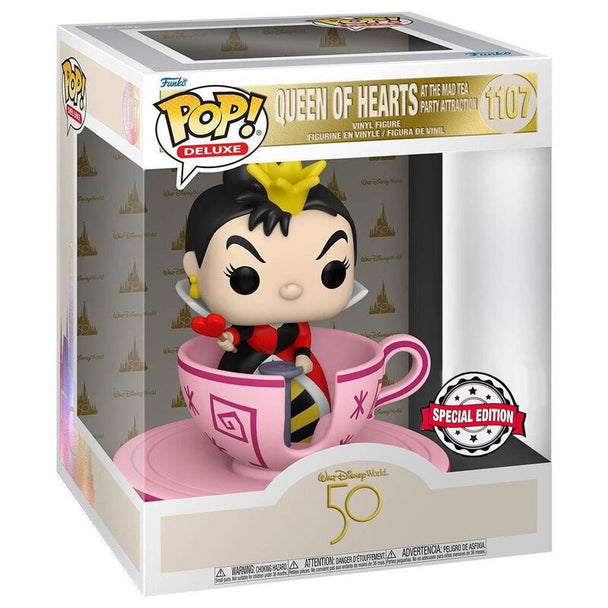 Figurine Funko POP Reine de Cœur édition exclusive 50e anniversaire Walt Disney World dans sa boîte avec fenêtre transparente