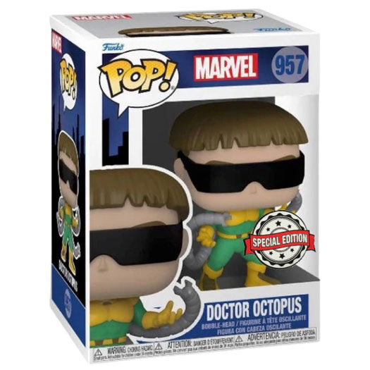 Figurine Funko POP Doctor Octopus Marvel Spiderman de 9 cm avec détails précis et couleurs vives