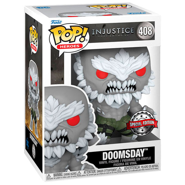 Figurine Funko POP Doomsday DC Comics exclusive de 9 cm en vinyle avec détails précis