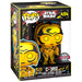 Figurine Funko POP C-3PO de la série rétro Star Wars présentée dans sa boîte cadeau avec fenêtre transparente