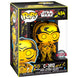 Figurine Funko POP C-3PO de la série rétro Star Wars présentée dans sa boîte cadeau avec fenêtre transparente