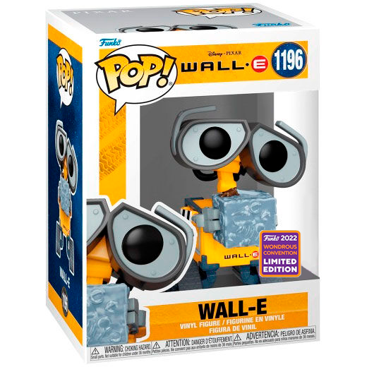 Figurine Funko POP Disney Wall-E exclusive de 9 cm en vinyle dans sa boîte vitrine avec fenêtre, vue de face