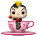 Vue rapprochée de la figurine Funko POP Reine de Cœur Tea Party montrant les détails du vinyle et les couleurs vives