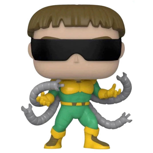 Boîte cadeau avec fenêtre transparente contenant la figurine exclusive Funko POP Doctor Octopus
