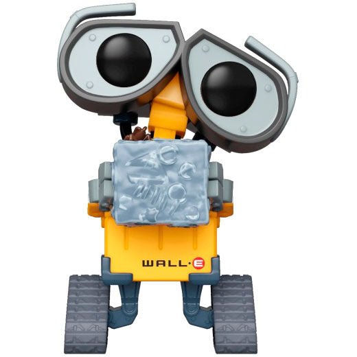 Détail de la figurine Funko POP Wall-E Raised Exclusive montrant les finitions et le design unique du personnage