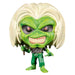 Détail de la figurine Funko POP Iron Maiden Killers montrant son effet lumineux dans le noir.
