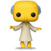 Vue rapprochée de la figurine exclusive Funko POP Mr. Burns lumineux dans sa boîte transparente