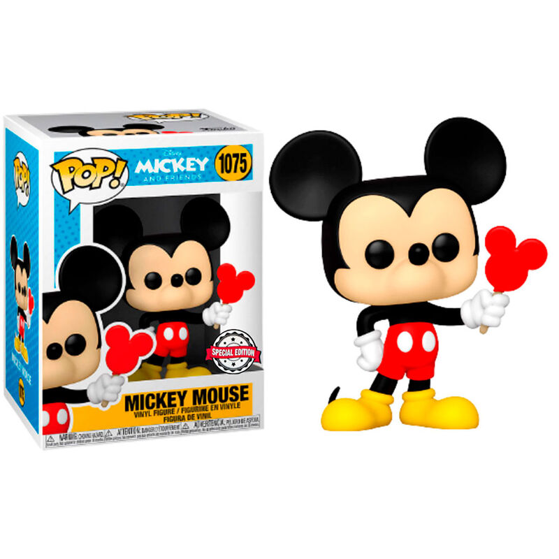 Boîte vitrée de la figurine Funko POP Disney Mickey Mouse avec glace exclusive