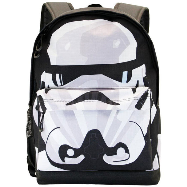 Vue avant du sac à dos Star Wars Trooper 42 cm avec design détaillé de l'armure.
