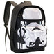 Intérieur spacieux du sac à dos Star Wars Trooper, parfait pour transporter livres et accessoires.