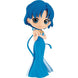 Figurine Sailor Moon Princess Mercury Q Posket 14cm vue de face avec détails précis