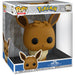 Vue rapprochée de la figurine Eevee Funko POP montrant la qualité du vinyle et les finitions