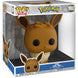 Vue rapprochée de la figurine Eevee Funko POP montrant la qualité du vinyle et les finitions
