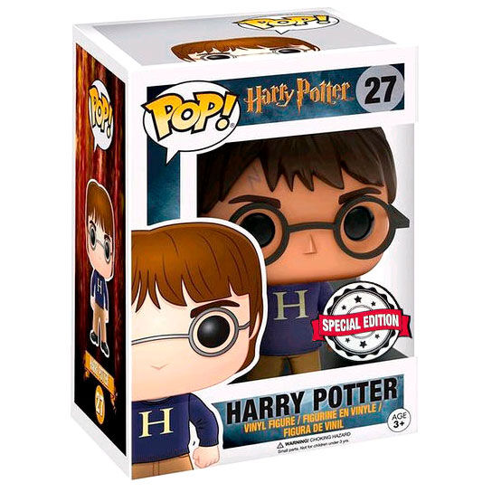 Boîte cadeau collector contenant la figurine Funko POP exclusive Harry Potter de 9 cm