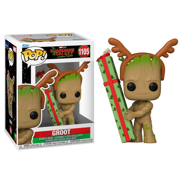 Détail de la figurine Funko POP Groot montrant les textures et couleurs fidèles au personnage original