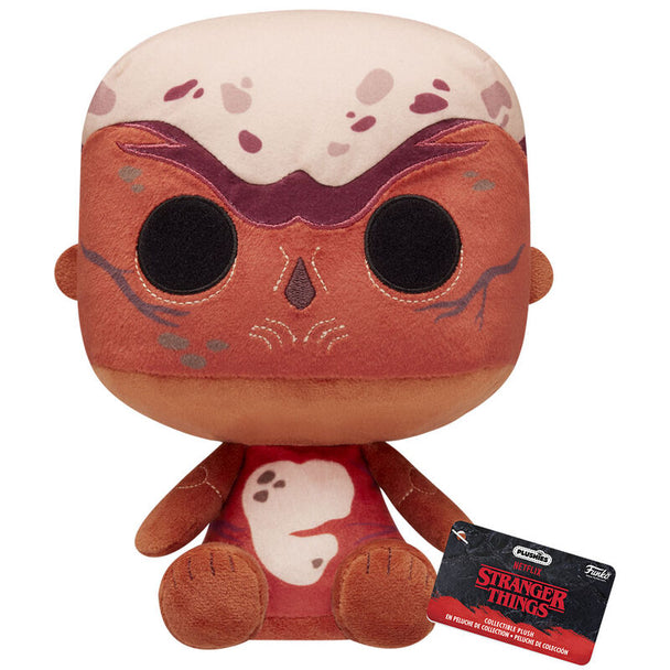 Peluche Vecna de Stranger Things de 17,5 cm par FUNKO, montrant les détails du visage et la texture douce du tissu.