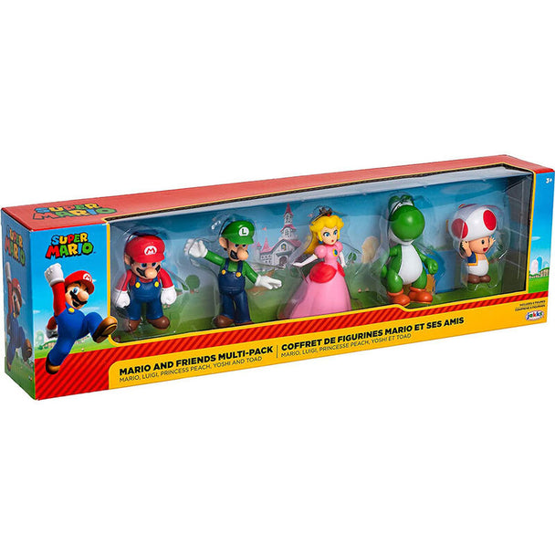 Figurine Luigi de 6cm incluse dans le set Super Mario Nintendo 5 pièces