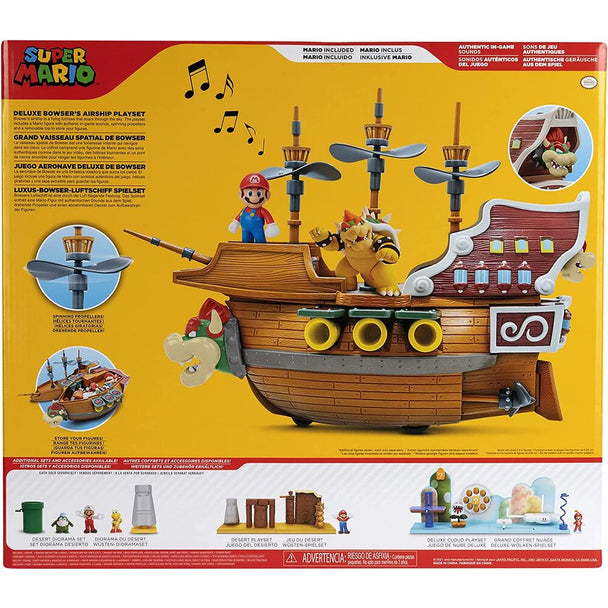 Détail du visage de la figurine Bowser dans le playset Nintendo Super Mario Deluxe