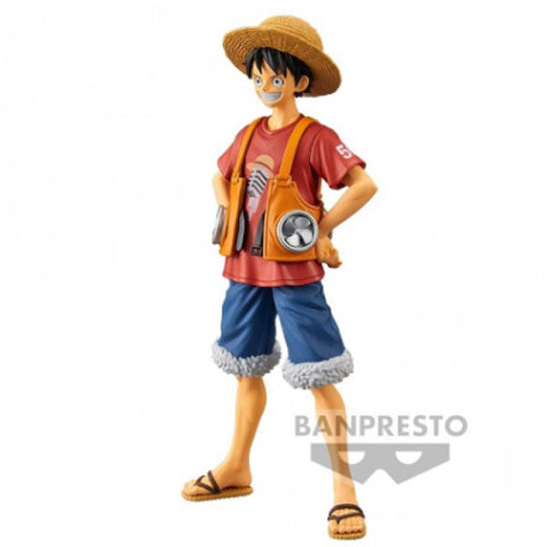 Détail du visage expressif de la figurine Luffy BANPRESTO 16 cm