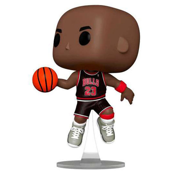 Vue rapprochée de la figurine Funko POP Michael Jordan NBA en vinyle dans son emballage cadeau