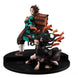 Vue rapprochée des visages expressifs des figurines Kamado Tanjiro et Nezuko de la série G.E.M.
