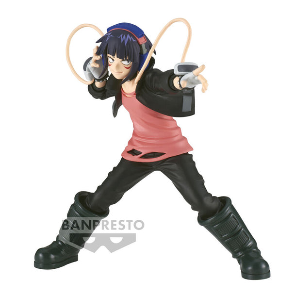 Figurine Kyoka Jiro de My Hero Academia en position dynamique, vue de face, haute précision des détails.