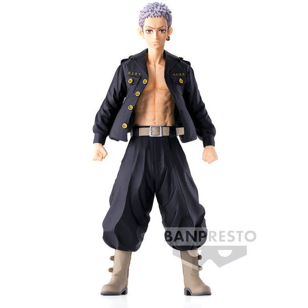 Figurine Takashi Mitsuya Tokyo Revengers vue de face en détail haute qualité 17 cm