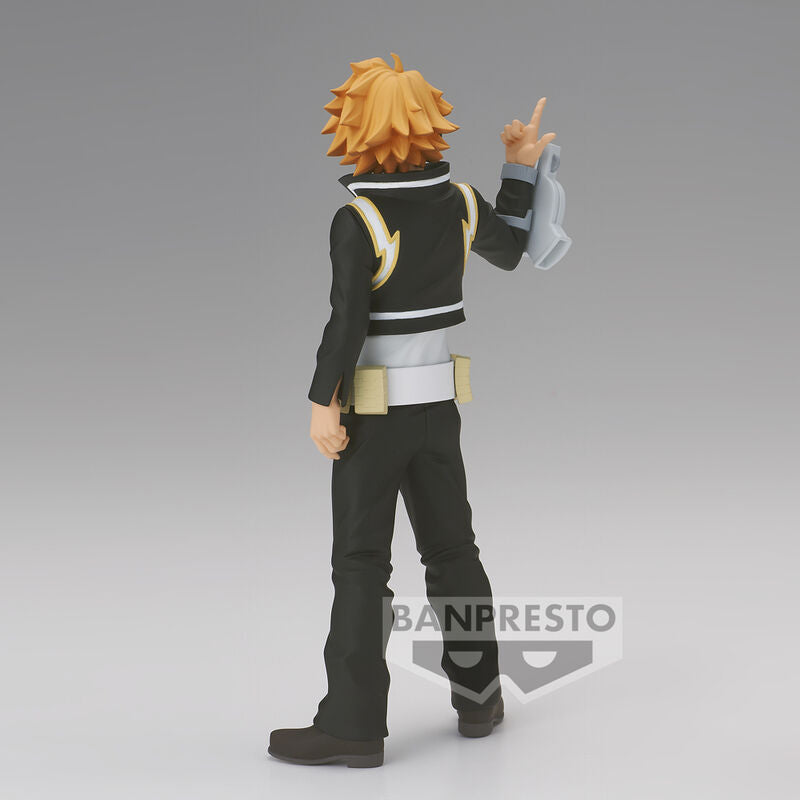 Vue latérale de la figurine Denki Kaminari BANPRESTO avec couleurs vives