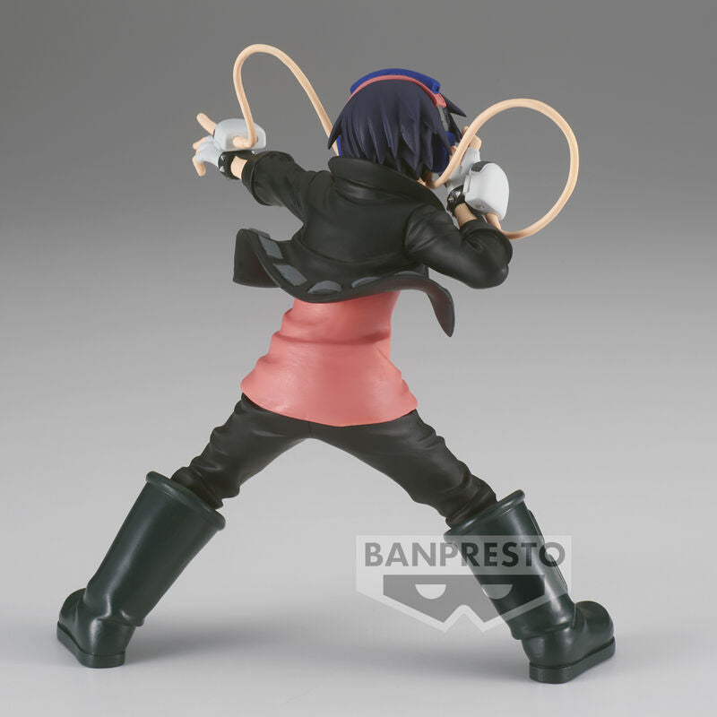 Vue arrière de la figurine Kyoka Jiro, mettant en valeur la finition et les détails de la tenue.