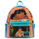 Sac à dos Loungefly Jasmine Disney Aladdin vue de face avec détails imprimés et charme émaillé