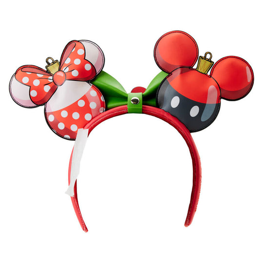 Photo du serre-tête Loungefly Disney posé sur fond blanc, mettant en valeur ses couleurs festives