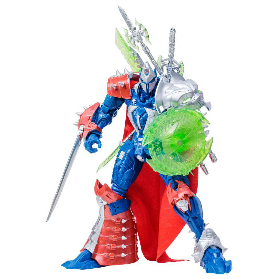Figurine Spawn Designer Edition posée dynamiquement avec ses articulations visibles