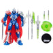 Gros plan sur le visage expressif de la figurine Spawn Designer Edition 18 cm