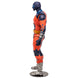 Figurine Black Adam Atom Smasher posée avec accessoires sur fond neutre blanc
