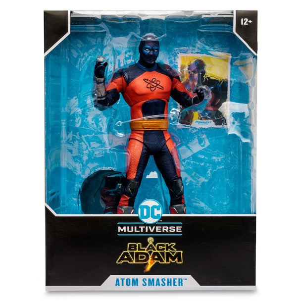 Figurine Black Adam Atom Smasher 30cm articulée de face avec détails précis DC Comics