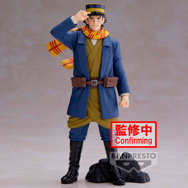 Figurine Saichi Sugimoto Golden Kamuy vue de face avec détails précis et peinture soignée
