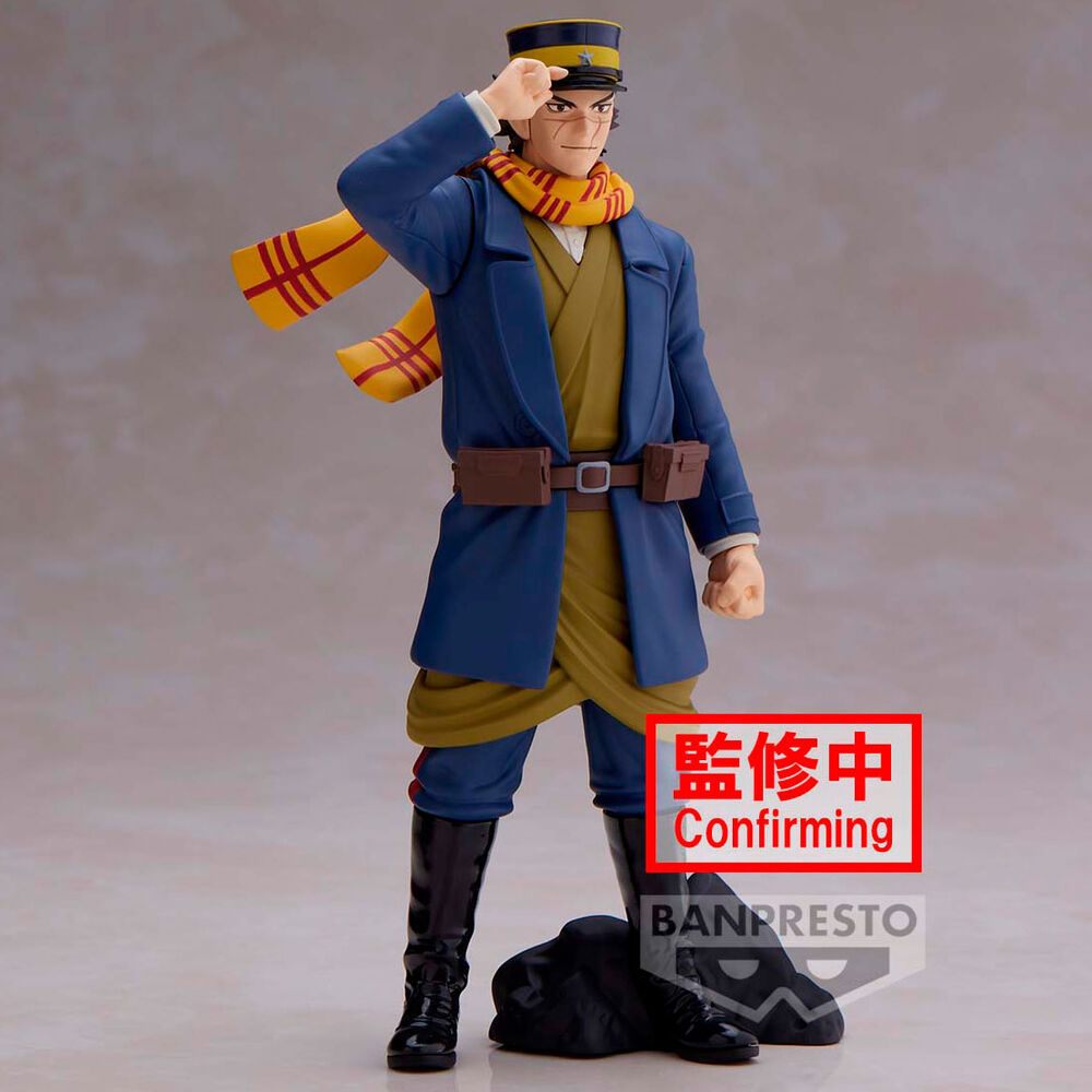 Détail des mains sculptées de la figurine Saichi Sugimoto avec accessoires authentiques