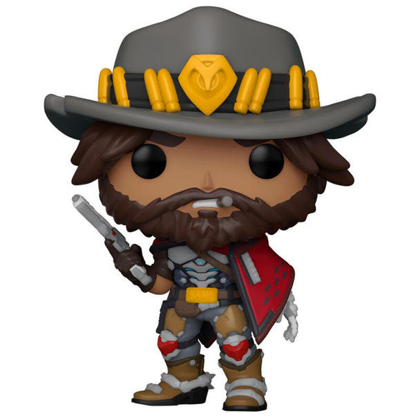 Vue de face de la figurine Funko POP Cassidy Overwatch 2 avec détails précis et couleurs vives