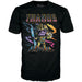 Packaging officiel du set Marvel Infinity Saga Thanos avec T-shirt et figurine Funko POP