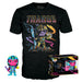 T-shirt Marvel Infinity Saga Thanos avec design officiel et couleurs vives en gros plan