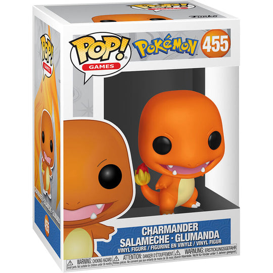 Figurine Funko POP Salamèche de 9 cm dans sa boîte cadeau originale avec logo Pokémon visible