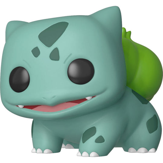 Vue latérale de la figurine Bulbasaur Funko POP montrant ses caractéristiques uniques