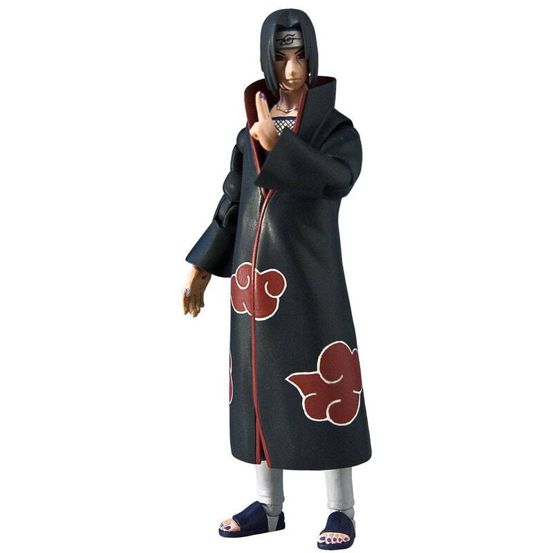 Figurine articulée Itachi Uchiha de Naruto Shippuden en position dynamique, 10 cm