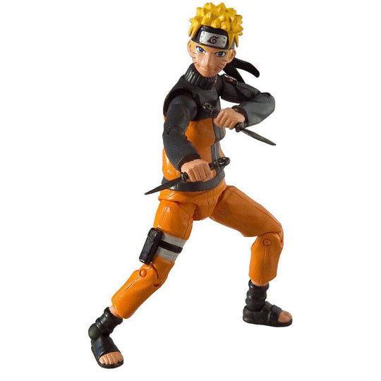 Détail de la figurine Naruto Shippuden 10cm montrant les articulations et accessoires