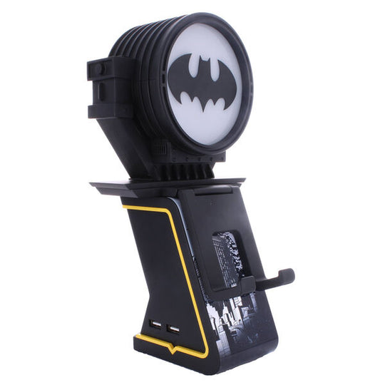 Support de charge Batman DC Comics 20cm avec éclairage LED blanc et logo illuminé vu de face