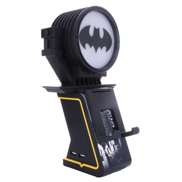 Support de charge Batman DC Comics 20cm avec éclairage LED blanc et logo illuminé vu de face