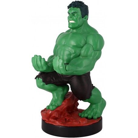 Support Hulk tenant une manette PlayStation 5 DualSense en position de charge